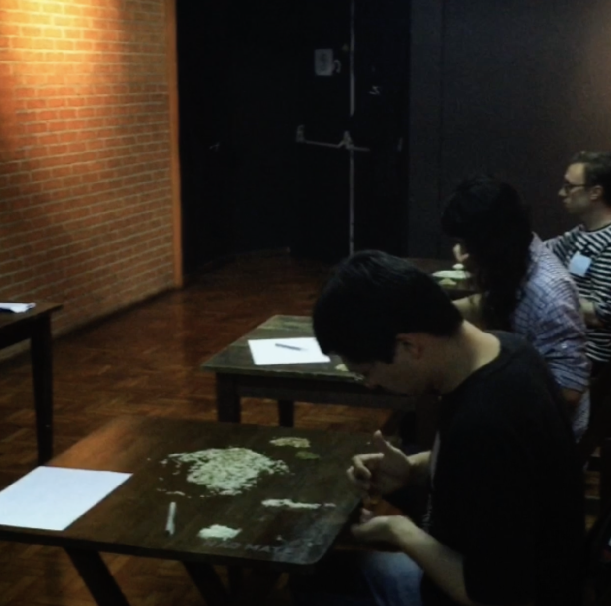 Participants engaging in collective art-making during Avenir