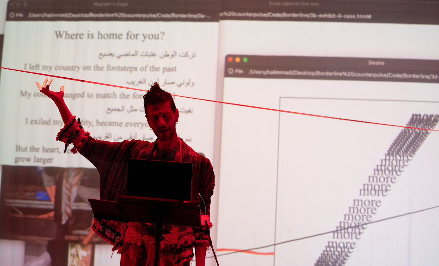 Audience moment during the closing sequence of Borderline