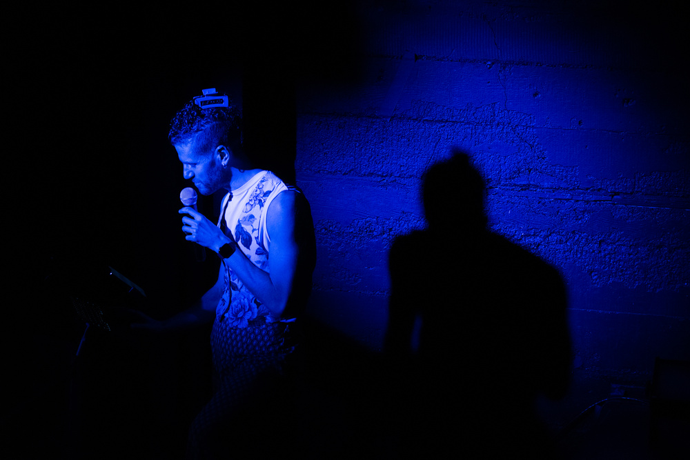 Halim performing I Live Here at the We-Topia Gala at Counterpulse