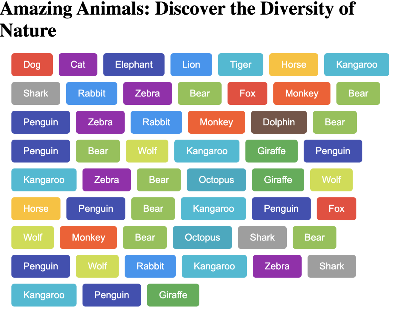 Queer digital village - stitched participant websites