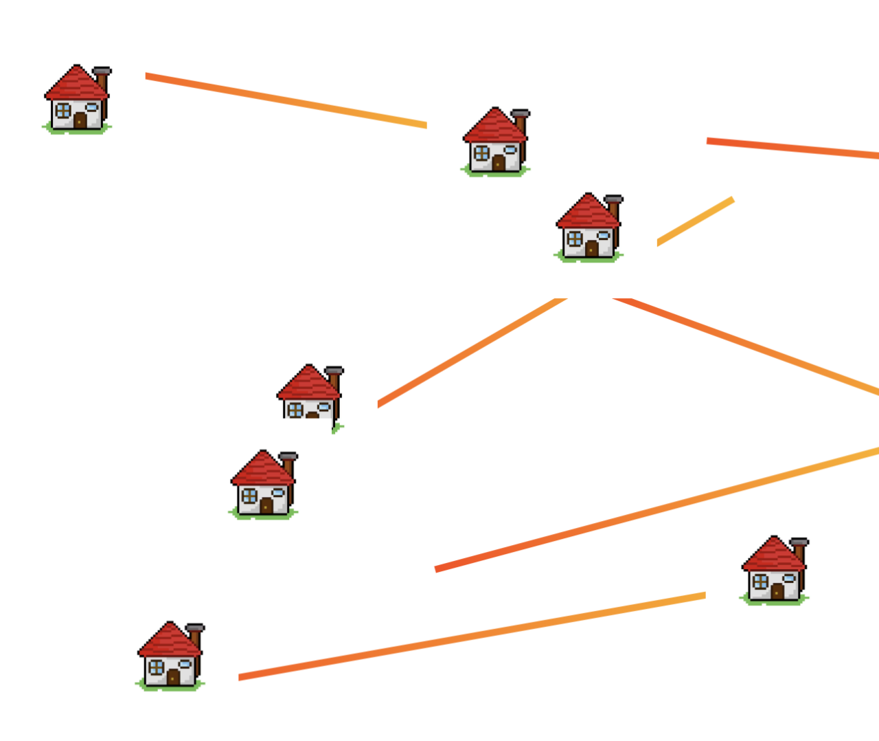 Interactive web dwelling built with HTML and generative tools