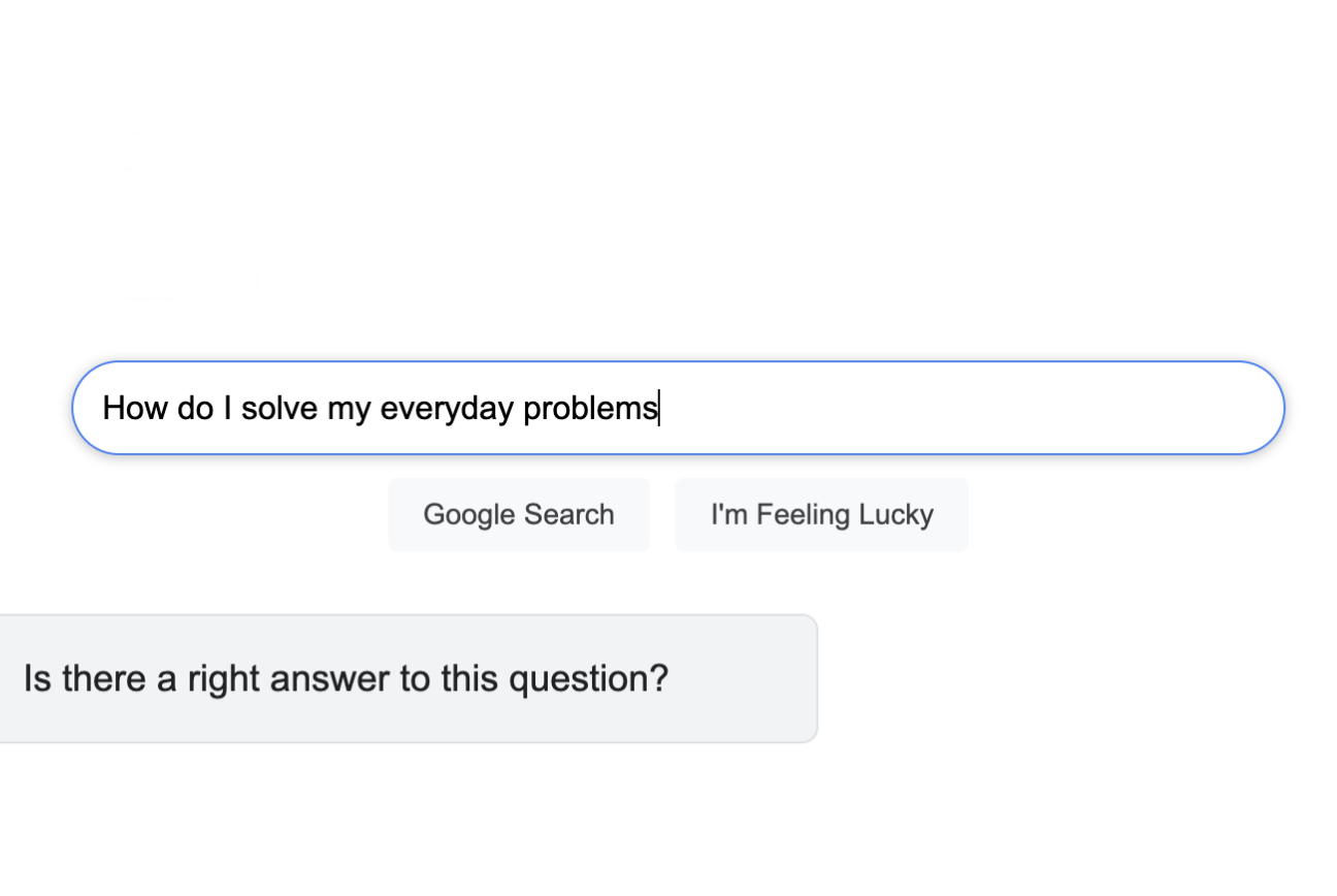 Strange web dwelling that asks questions instead of answering them