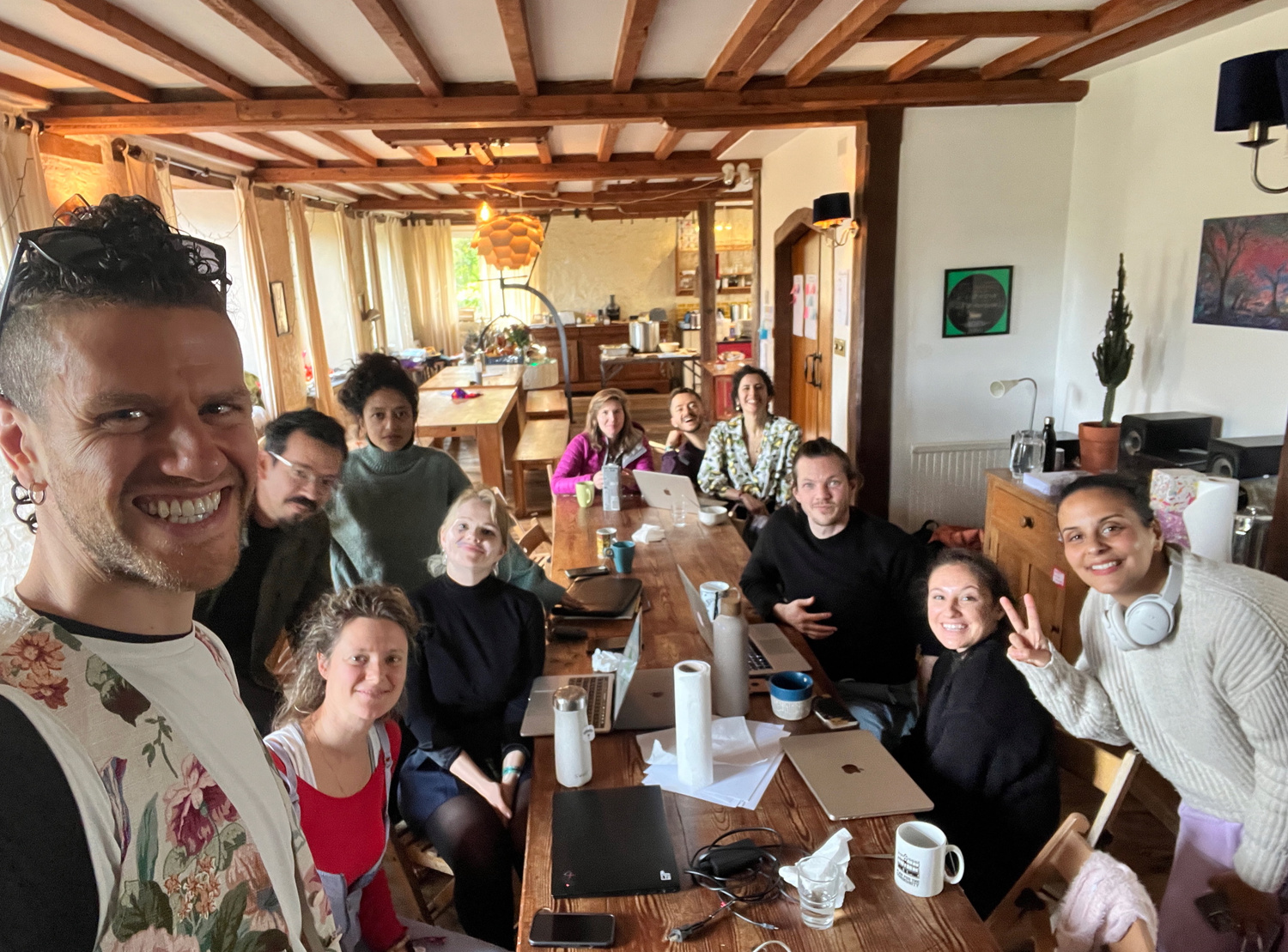 Participants building weird websites during a Weirder Webs workshop