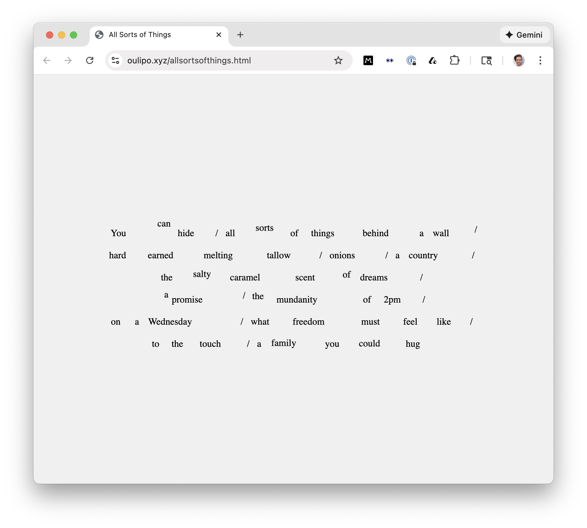 All Sorts of Things screenshot