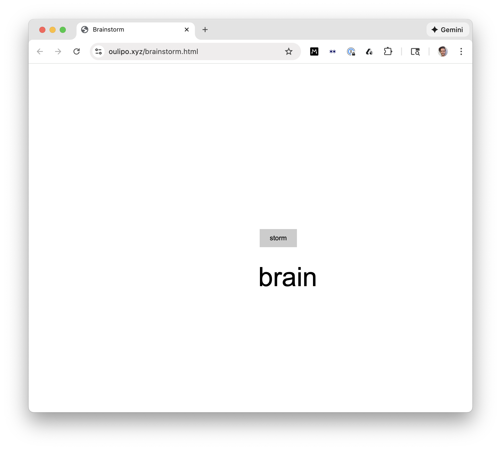 Brainstorm screenshot