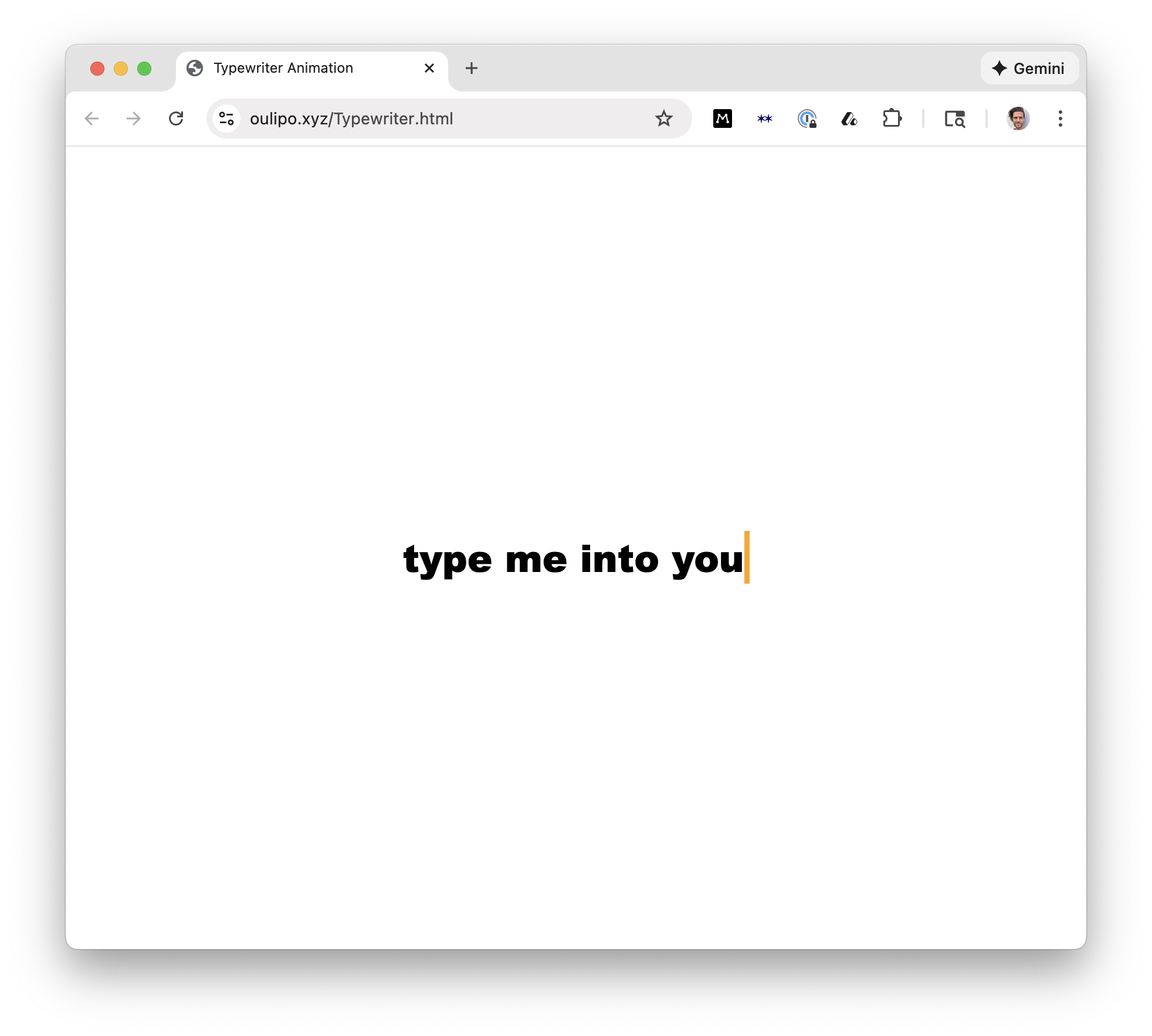 Typewriter screenshot